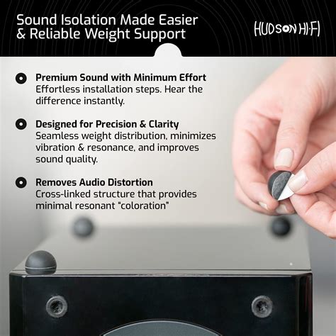HudsonHi-Fi Silicone Speaker Isolation Feet (4-Pack, 1) – India | Ubuy