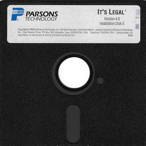 Parsons Technology It's Legal V 4.0 [Complete] : Parsons Technology ...
