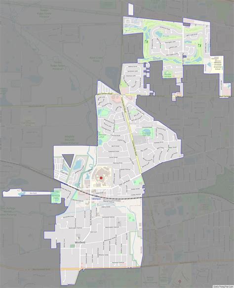 Map of Winfield village, Illinois - Thong Thai Real