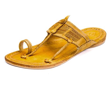 Indian Handcrafted Pure Leather Kolhapuri Chappal Press Puda Kapshi ...