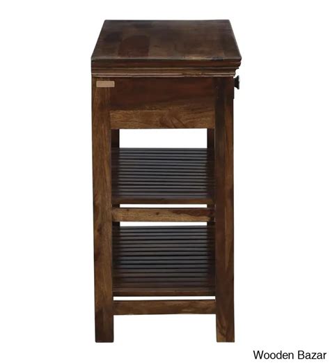 Majestica Solid Wood Console Table in Provincial Teak Finish | Wooden Bazar