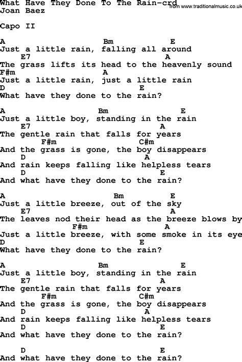 Buckets Of Rain Lyrics And Chords at Ellen Martinez blog