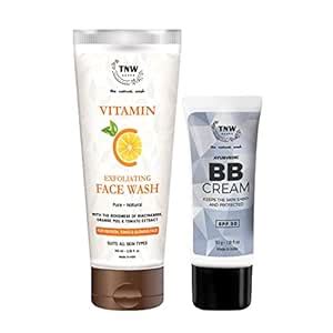 TNW-The Natural Wash BB Cream & Vitamin C Exfoliating Face Wash for ...