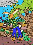 Image result for Rabbit Cartoon Sketch
