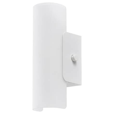 HAVSDUN LED wall lamp, dimmable white/frosted glass white - IKEA