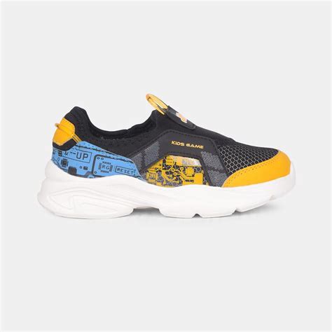 Bubblegummers black mesh slip-on sports shoes for kids | Bata