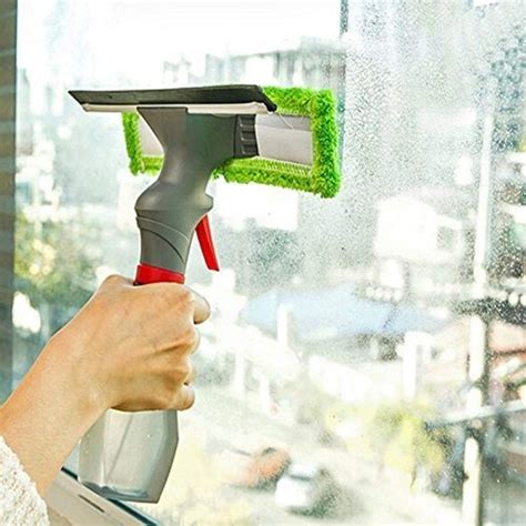 BHAJAN Window New Glass Cleaner 3 in 1 Spray Type Microfiber Cleaning ...