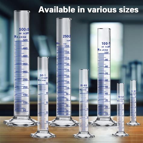 Qesdaoxu Thick Glass Graduated Cylinder Measuring Liquid Lab India | Ubuy