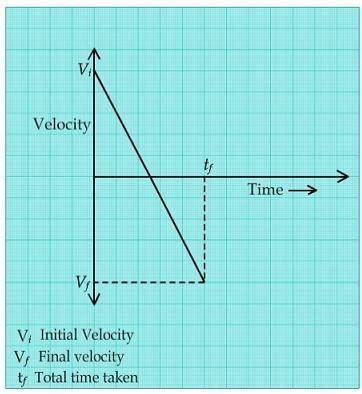 Darw a velocity verses time graph of a stone thrown vertically upwards ...