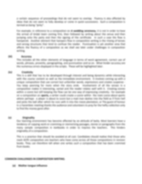 Image result for Composition Writing Sample