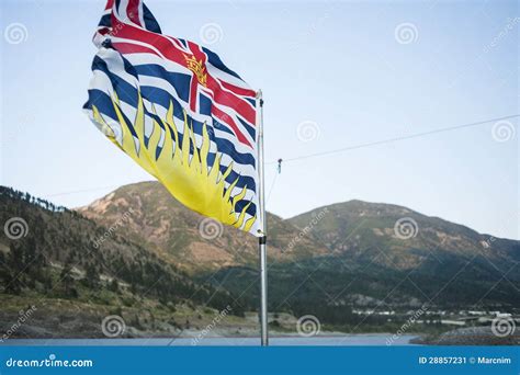 Flag British Columbia stock image. Image of flag, hill - 28857231