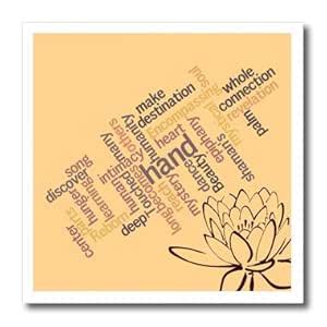 3dRose Lotus Flower Poetic Words Collage - The Collective - Poetry by ...