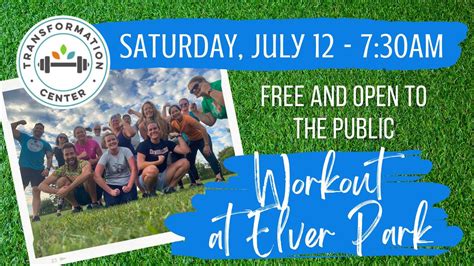 FREE Outdoor Workout with Transformation Center, Elver Park, Madison ...