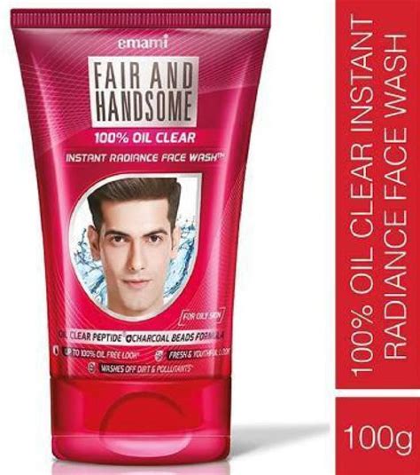 EMAMI Fair & Handsome 100% oil Clear Instant Radiance 100g Face Wash ...