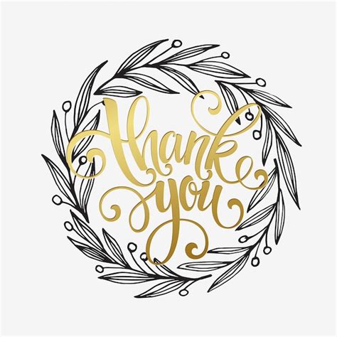 Vielen Dank, dass Sie goldenes Schriftzugdesign. | Premium Vektor