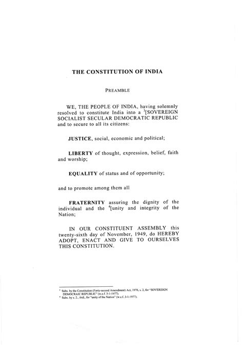 Preamble of India - Soul of our constitution - BA political science ...
