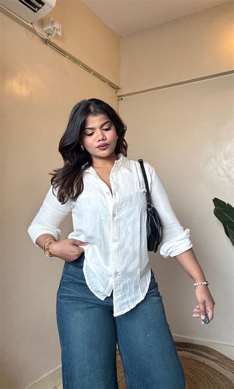 Creamish Cotton Mulmul Shirt – Burgundy Bae
