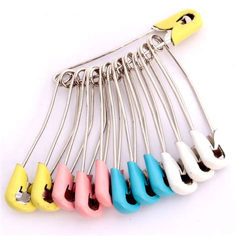 Double Lock Safety Pins for Saree - Medium (12 Pcs) – Drape Divaa