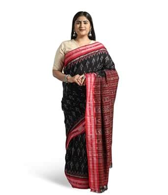 Buy COTTON SILK & KHANDUAPATA Odisha Sambalpuri Handloom Ikat Women's ...