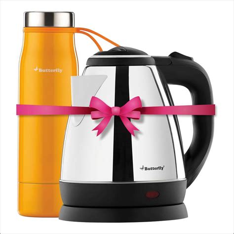 Butterfly Electric Kettle (1.8L, Black) & 500 ml Vacuum Flask Price in ...