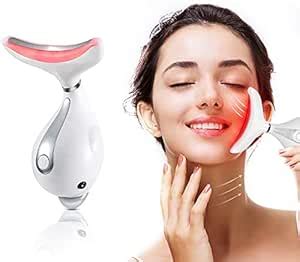 Face Massager Anti Aging Neck Eye Massager, 3 Modes Heat High Frequency ...