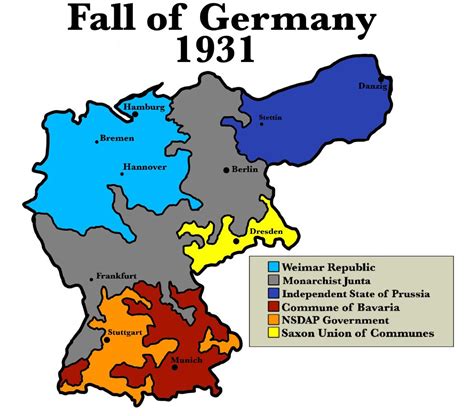 German Civil War 1931 : r/imaginarymaps