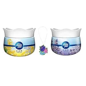 Ambi Pur Car Freshener Gel – Relaxing Lavender & Refreshing Lemon Combo ...