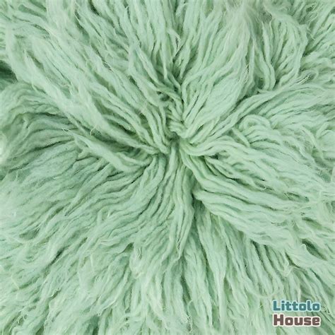 Buy Flokati Wool Fur - 3x5 Feet Mint Blanket