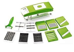 Buy FSH Plastic Vegetable & Fruit Chipser with 11 Blades + 1 Peeler ...