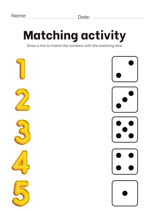 Free Number matching activity • Teacha! - Worksheets Library