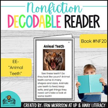Nonfiction LIFT OFF! Decodable Reader for EE Vowel Team- Animal Teeth