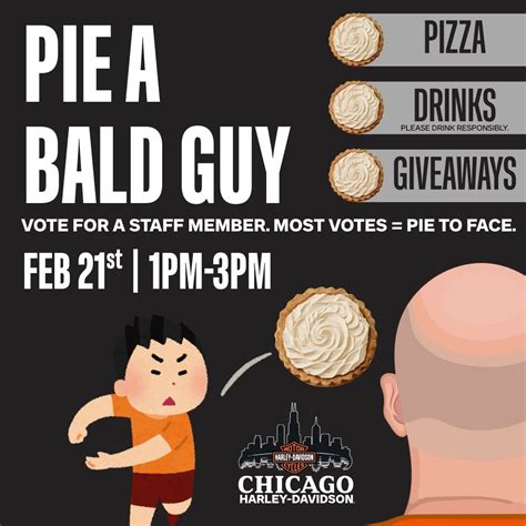 Pie a Bald Guy @ Chicago Harley, 120 W North Ave, Villa Park, IL, 21 ...