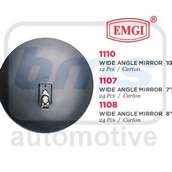 Jual Spion Emgi Universal 10" Wide Angle Bulat Hitam Manual R/L - Kota ...