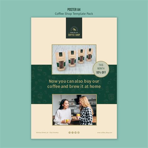 Cafe Poster Mockup Bilder - Kostenloser Download auf Freepik