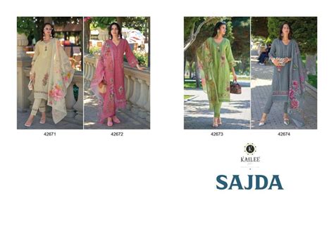 Kailee Sajda Cotton Top Bottom With Dupatta Collection: Textilecatalog