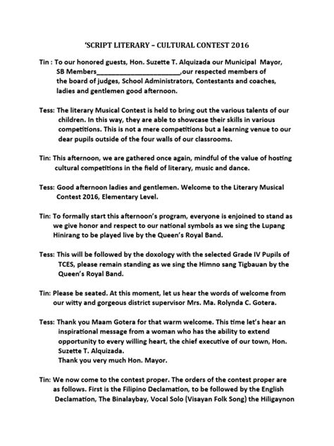 Image result for Script for Cultural Event