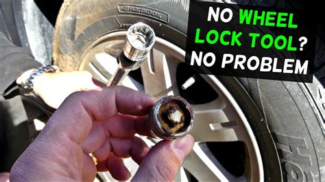 Image result for Remove Wheel Lock Nut without Key