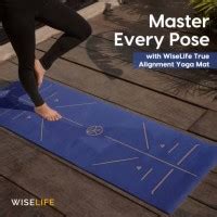 Wiselife Tru Alignment Navy Blue TPE 6 mm Yoga Mat - Buy Wiselife Tru ...