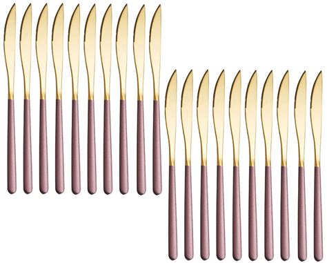 Buy Spatlus Stainless Steel Butter Knife Spreader Dinner Knives Set ...