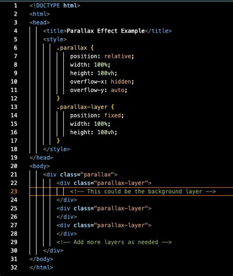 Image result for Parallax Effect HTML