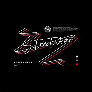 Streetwear t-shirt design, suitable for screen printing, jackets and ...