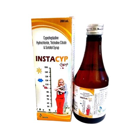 Instacyp - Cyproheptadine Hydrochloride, Tricholine citrate & Sorbitol ...