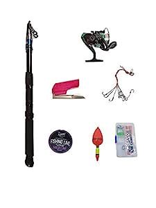gallaxy Fishing Kit Rod Reel String Hook boober Packet 9 Pieces Bobber ...