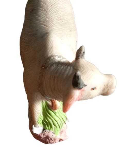 * Cow and Calf Statue* White Cow and Calf Figurine* Miniature Cow and ...