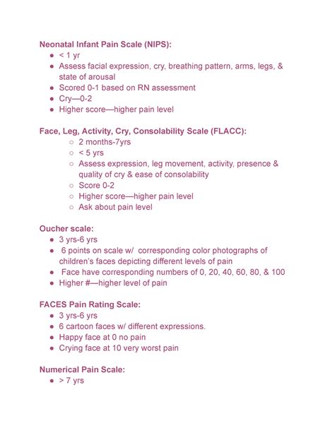 Final Pediatric Review - Neonatal Infant Pain Scale (NIPS):