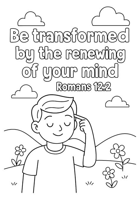 Romans 12:2 Coloring Page – “Be Transformed by the Renewing of Your ...
