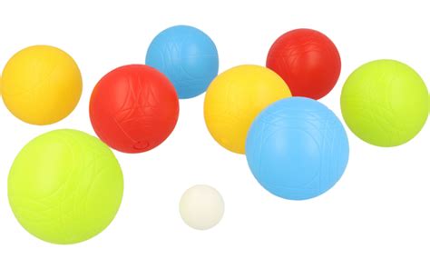 sunflex sport boccia set for up to 4 players with 8 boccia balls in ...