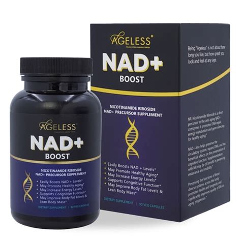 Ageless Foundation Laboratories NAD+ Boost with Nicotinamide Riboside ...