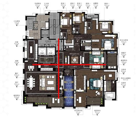 160平米平层豪宅样板房设计 中西合璧的禅境家图片_样板间_新浪装修家居网