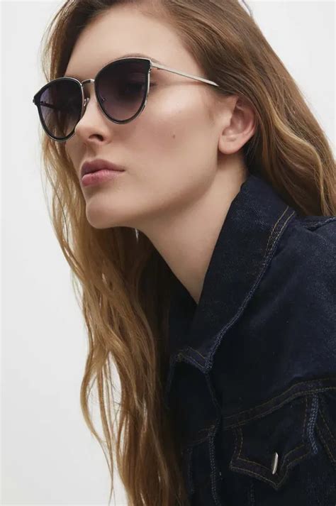 Answear Lab okulary przeciwsłoneczne damskie kolor czarny | Answear.com